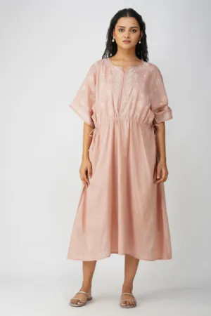 Phae Taru  Kaftan In Cotton With Hand Chikankri