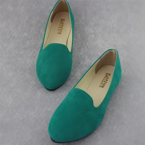 Plus Size Shoes Women Flats Candy Color Woman Loafers