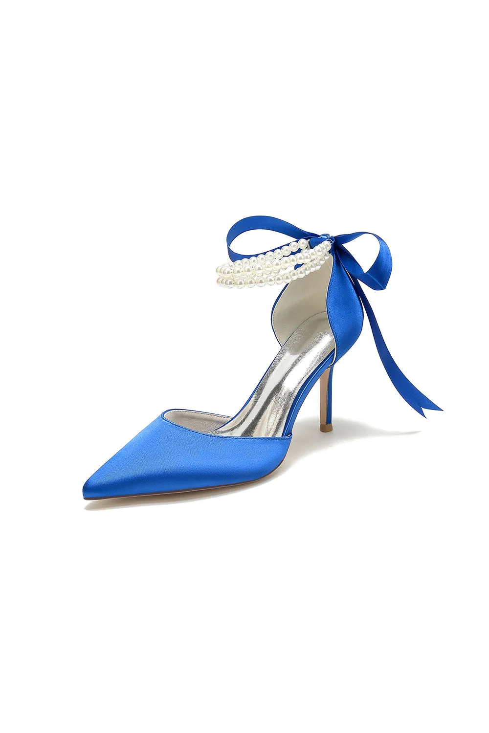 Pointed Toe Party Shoes with Ribbon Tie