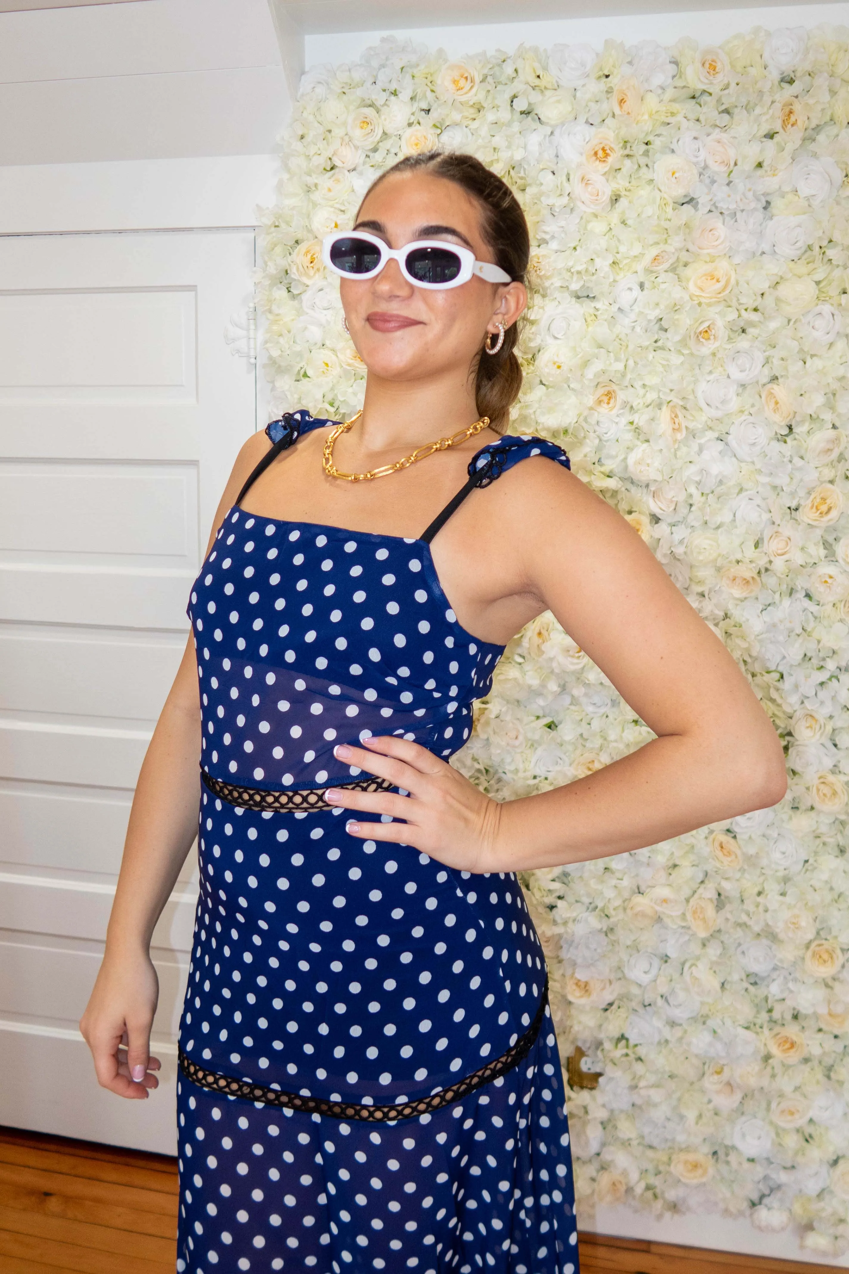 Polka Dot Sheer Cover Up Dress