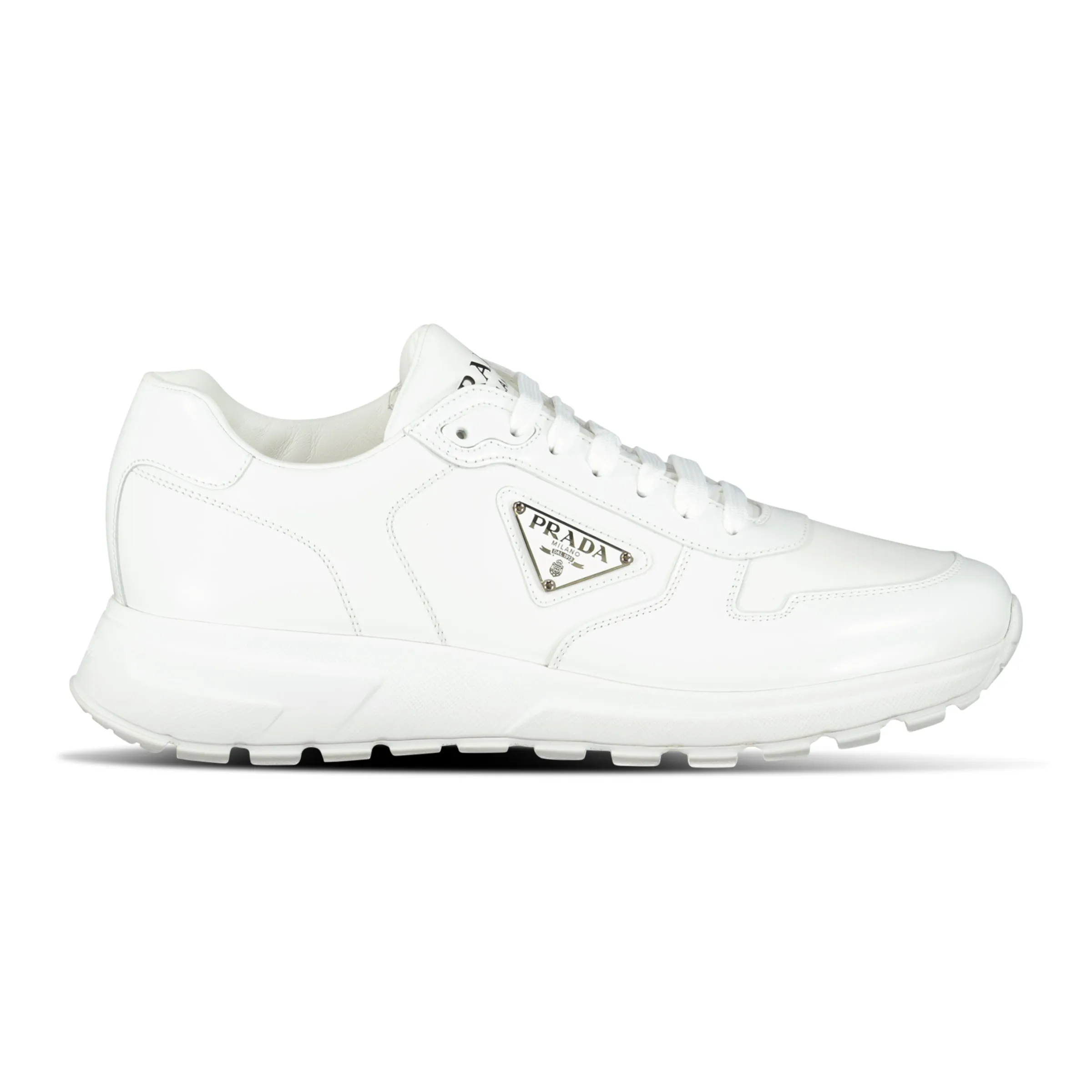 Prada Prax 01 Full Leather Sneakers White
