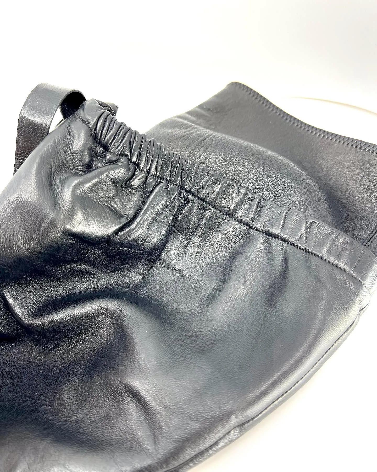 PRADA SLOUCH LAYER LEATHER BOOTS