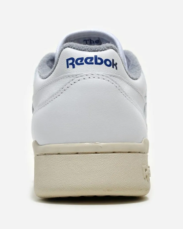 Reebok Workout Plus R12 Mens Leather Trainers White SIZE UK 7.5 7 8 Low