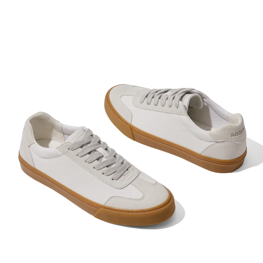ROCKFISH White / Gum 901 DWR Ladies Trainers, German Army Trainer (GAT), Womens Canvas Sneaker