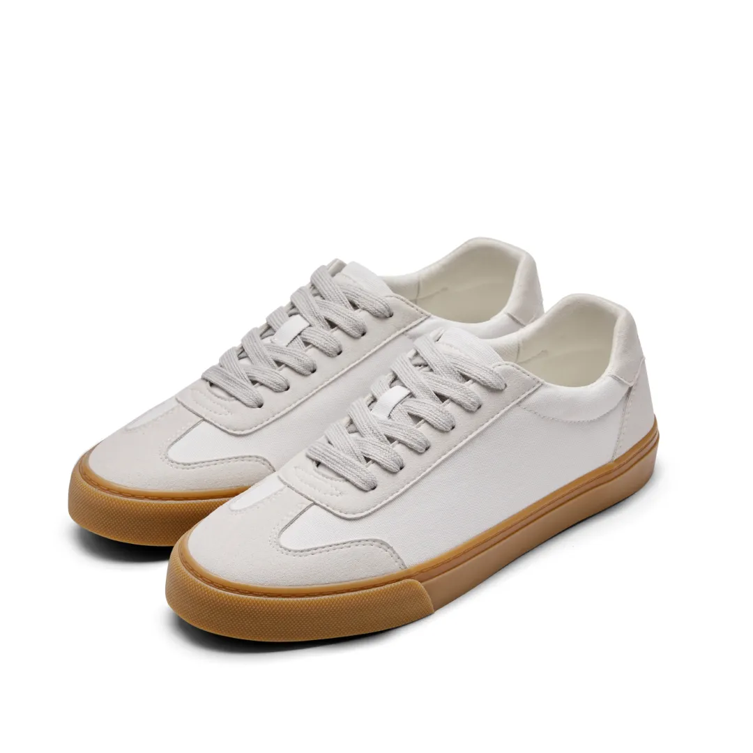 ROCKFISH White / Gum 901 DWR Ladies Trainers, German Army Trainer (GAT), Womens Canvas Sneaker