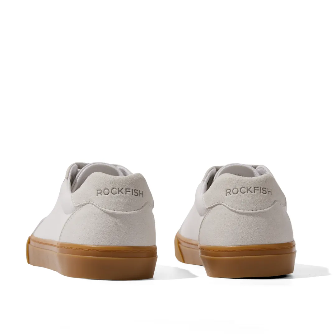 ROCKFISH White / Gum 901 DWR Ladies Trainers, German Army Trainer (GAT), Womens Canvas Sneaker