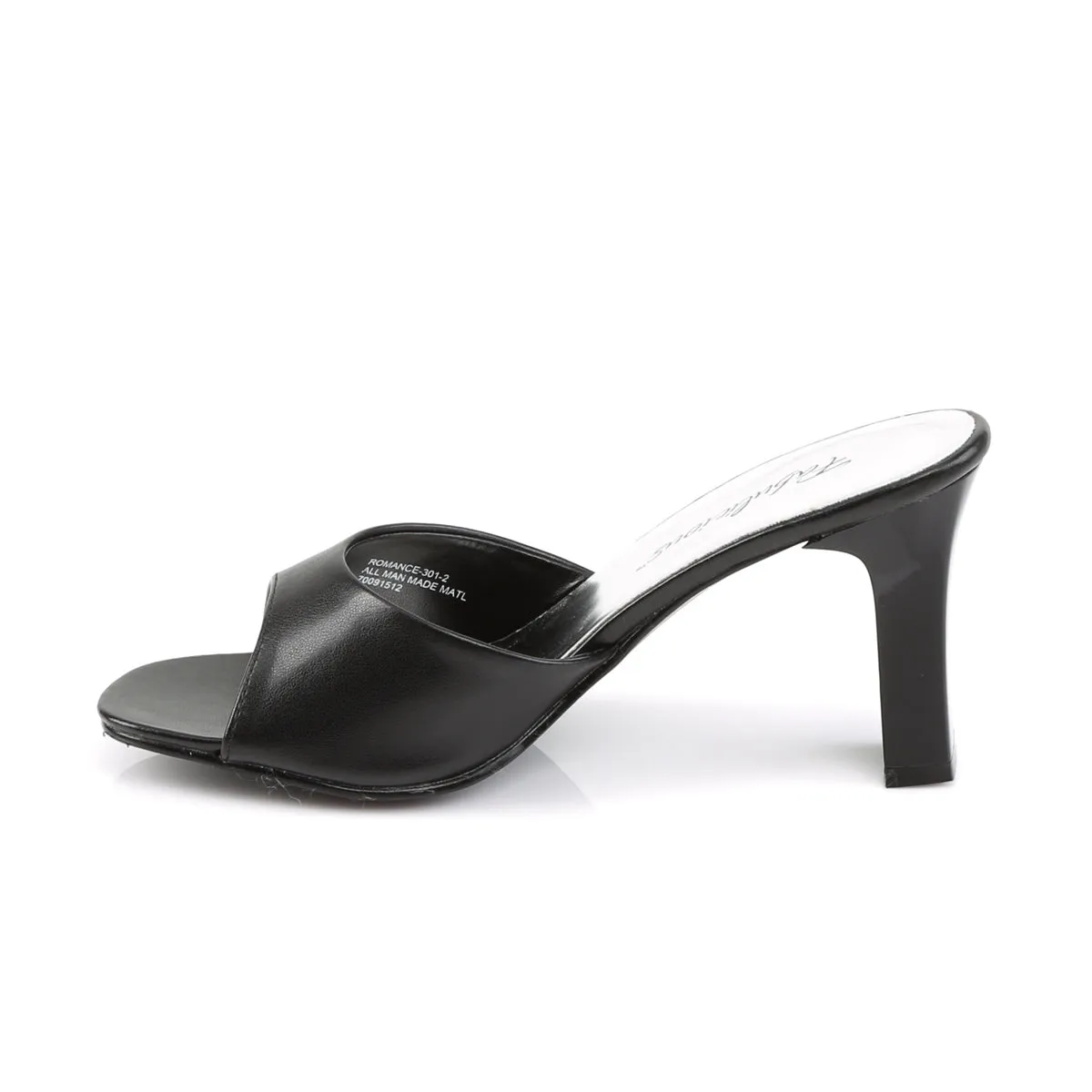 ROMANCE-301-2 Fabulicious 3 Inch Heel Black Slip On Sexy Shoes
