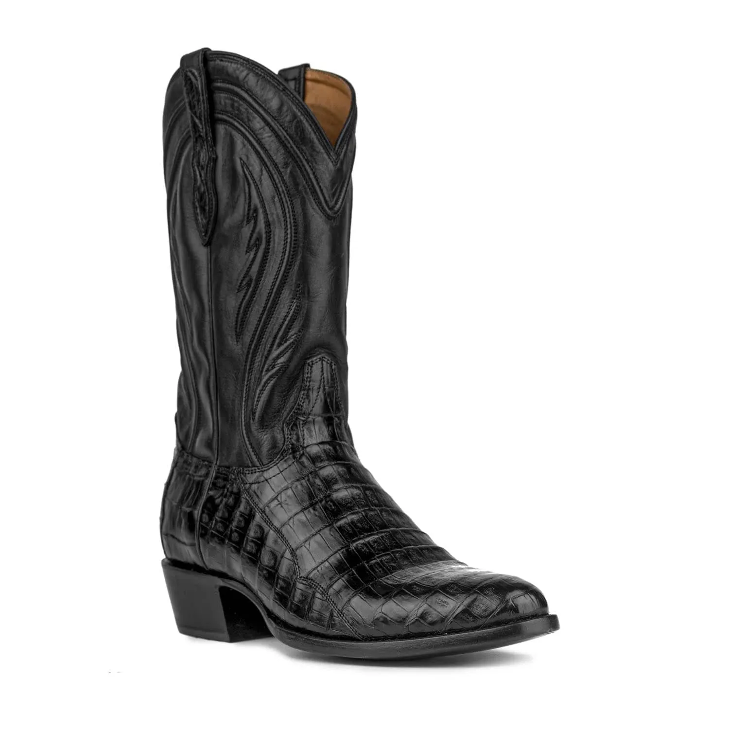 Rujo Boots Men's The Blake Midnight Caiman Tail Boots
