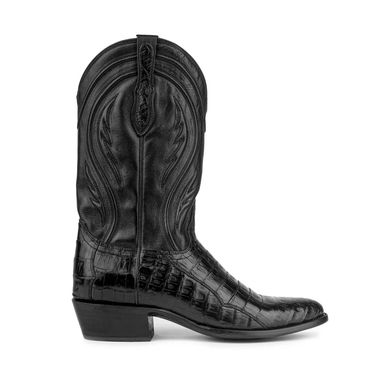 Rujo Boots Men's The Blake Midnight Caiman Tail Boots