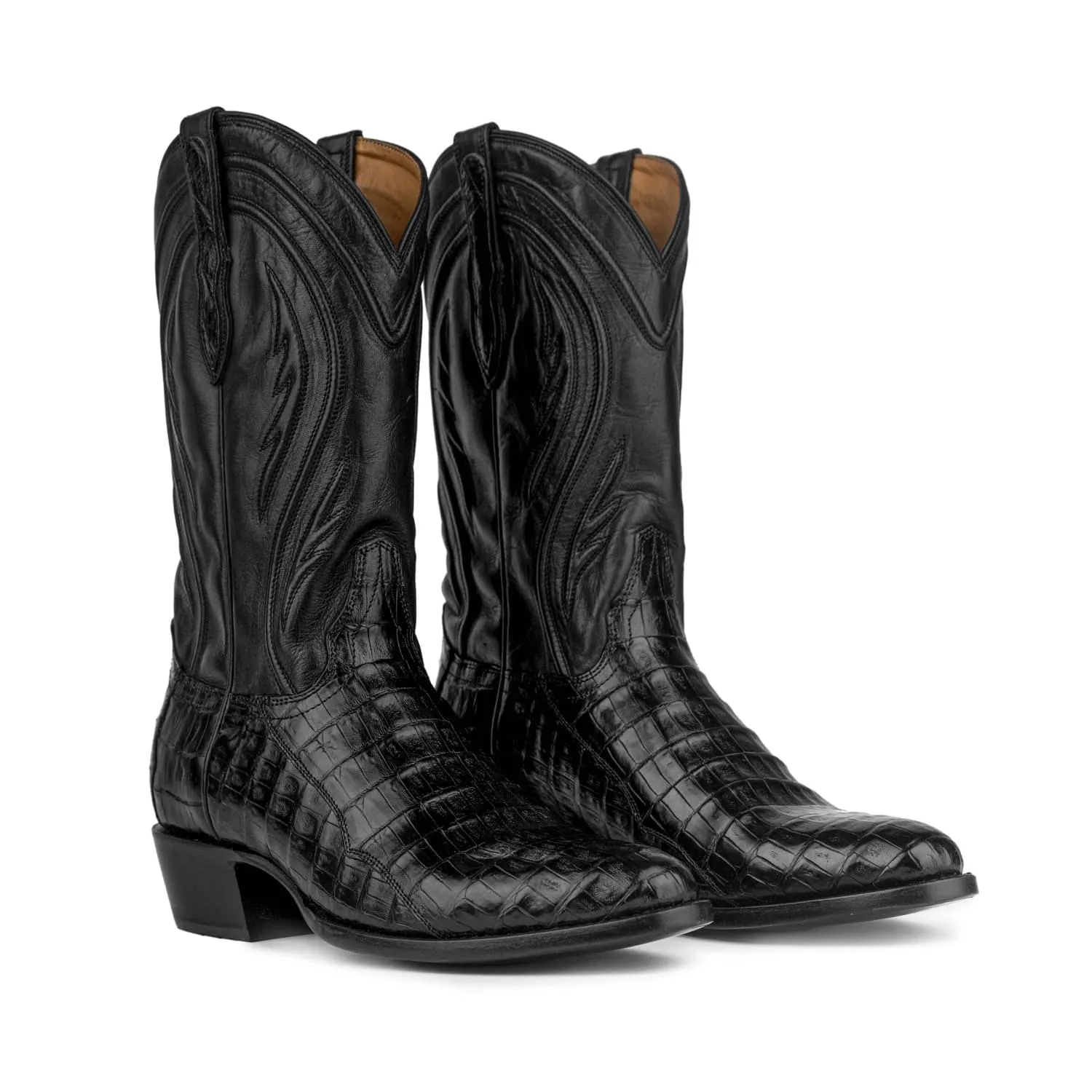 Rujo Boots Men's The Blake Midnight Caiman Tail Boots