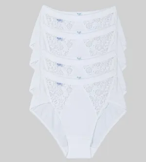 sloggi Chic Midi 4P WHITE