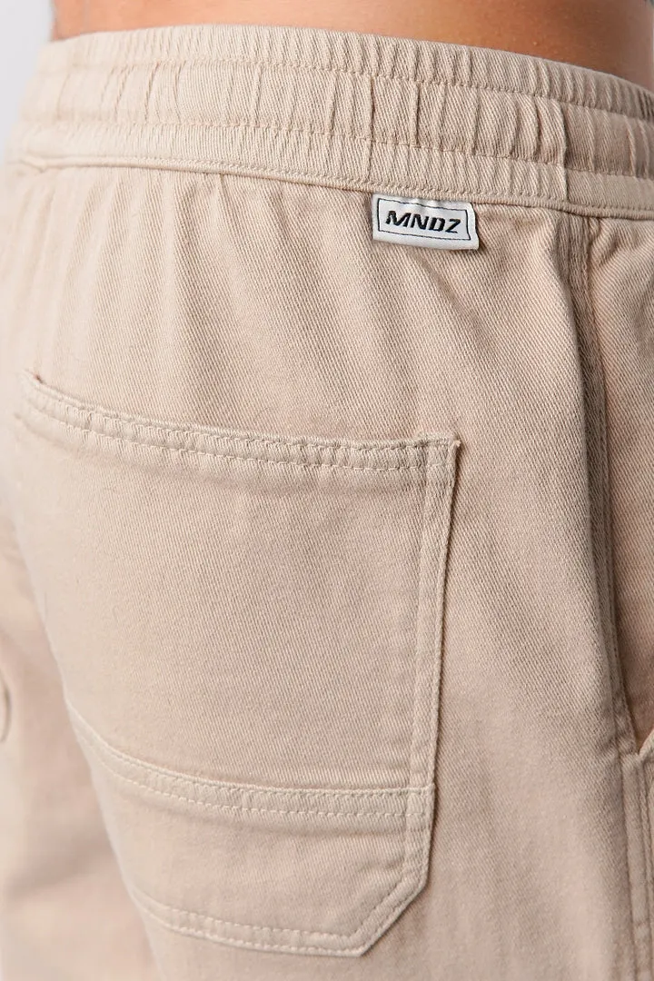 Straight Jogger Pants - Beige