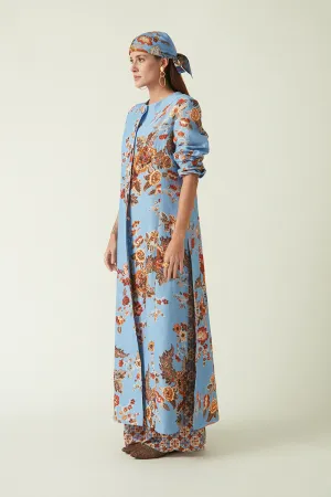 Summer Jacket Linen Satin Embroidered-Fashion Edit Java 03A-7JV-05-Payal Pratap