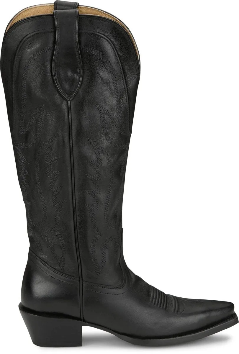 Tony Lama Women's 15" Jess Midnight Goat Western Boots