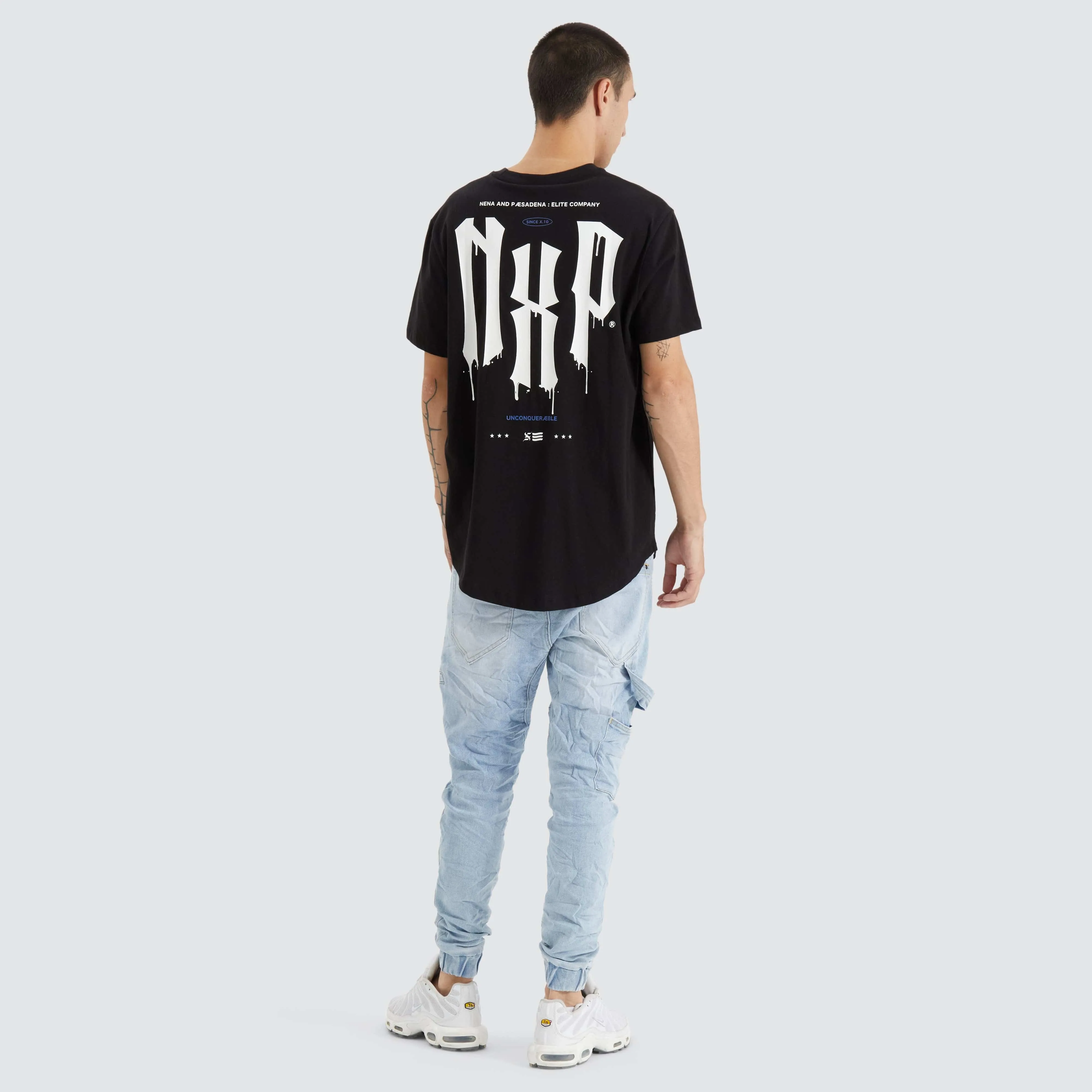 Tryley Dual Curved Tee Jet Black