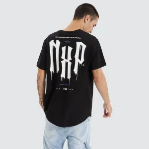 Tryley Dual Curved Tee Jet Black