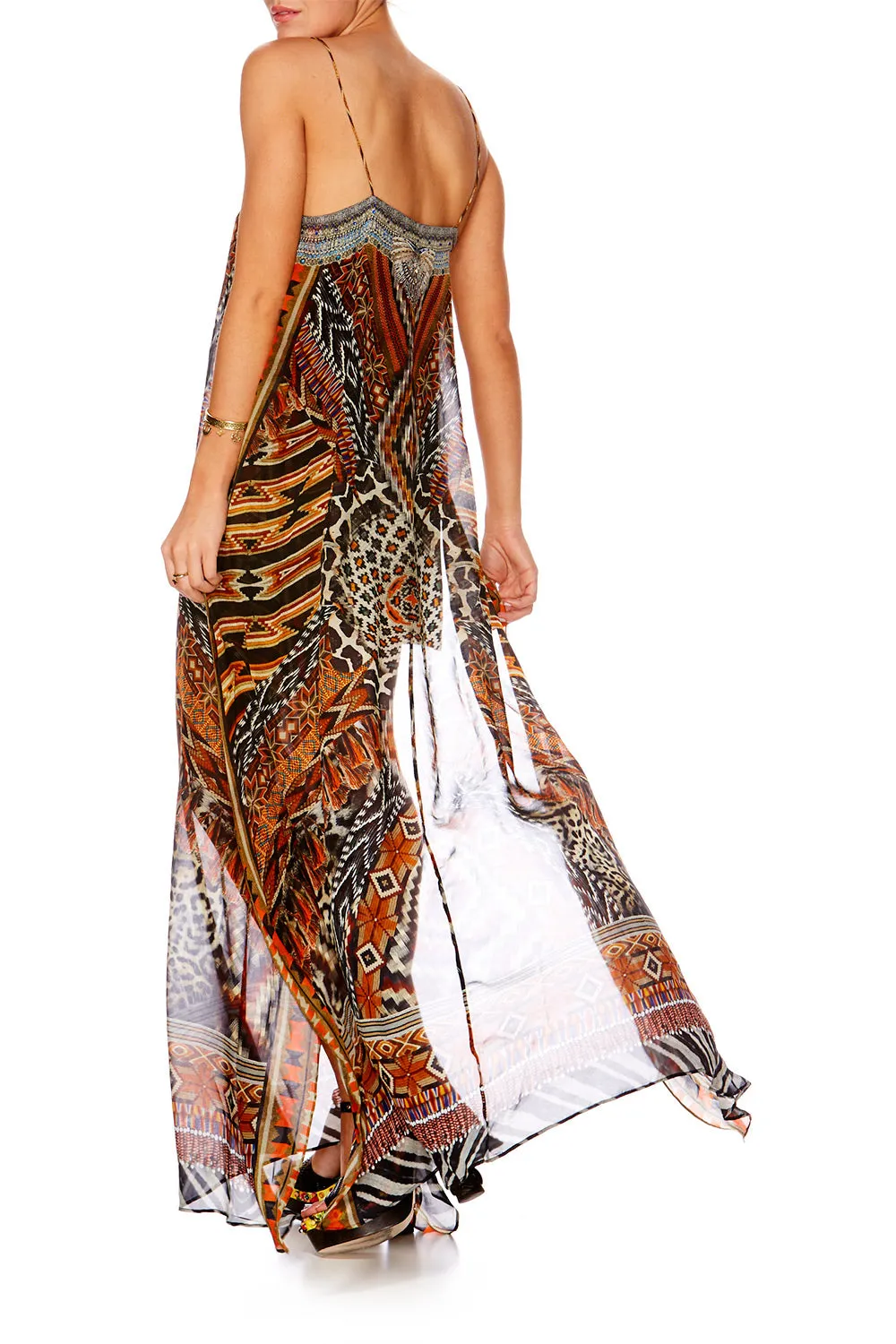 U RING LONG DRESS DAWN OF TIME