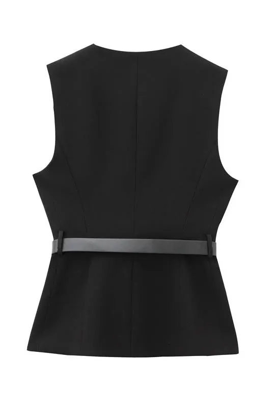 Urban Sleeveless Blazer & Pants Set