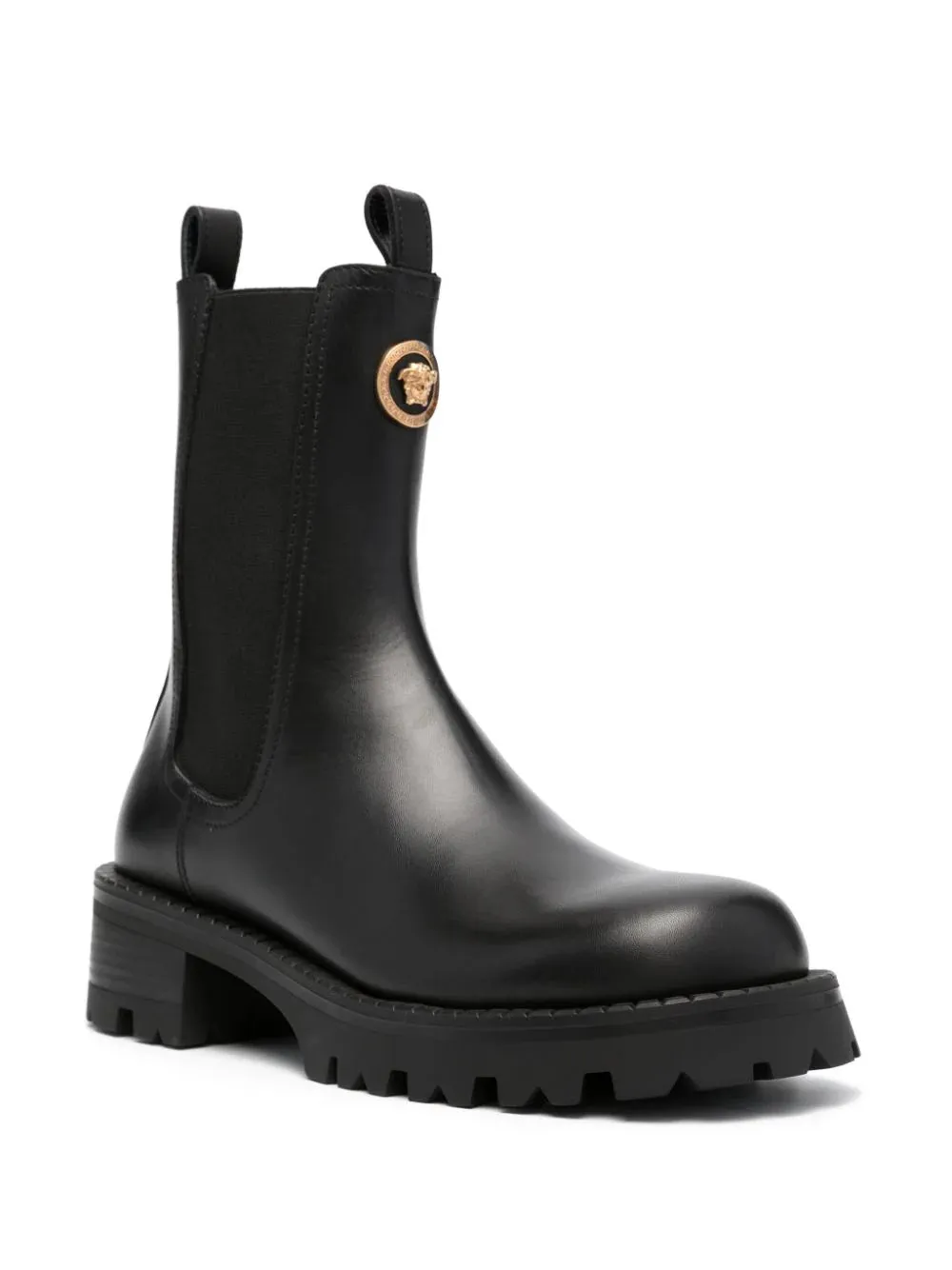 Versace Black Vagabond Chelsea Boots