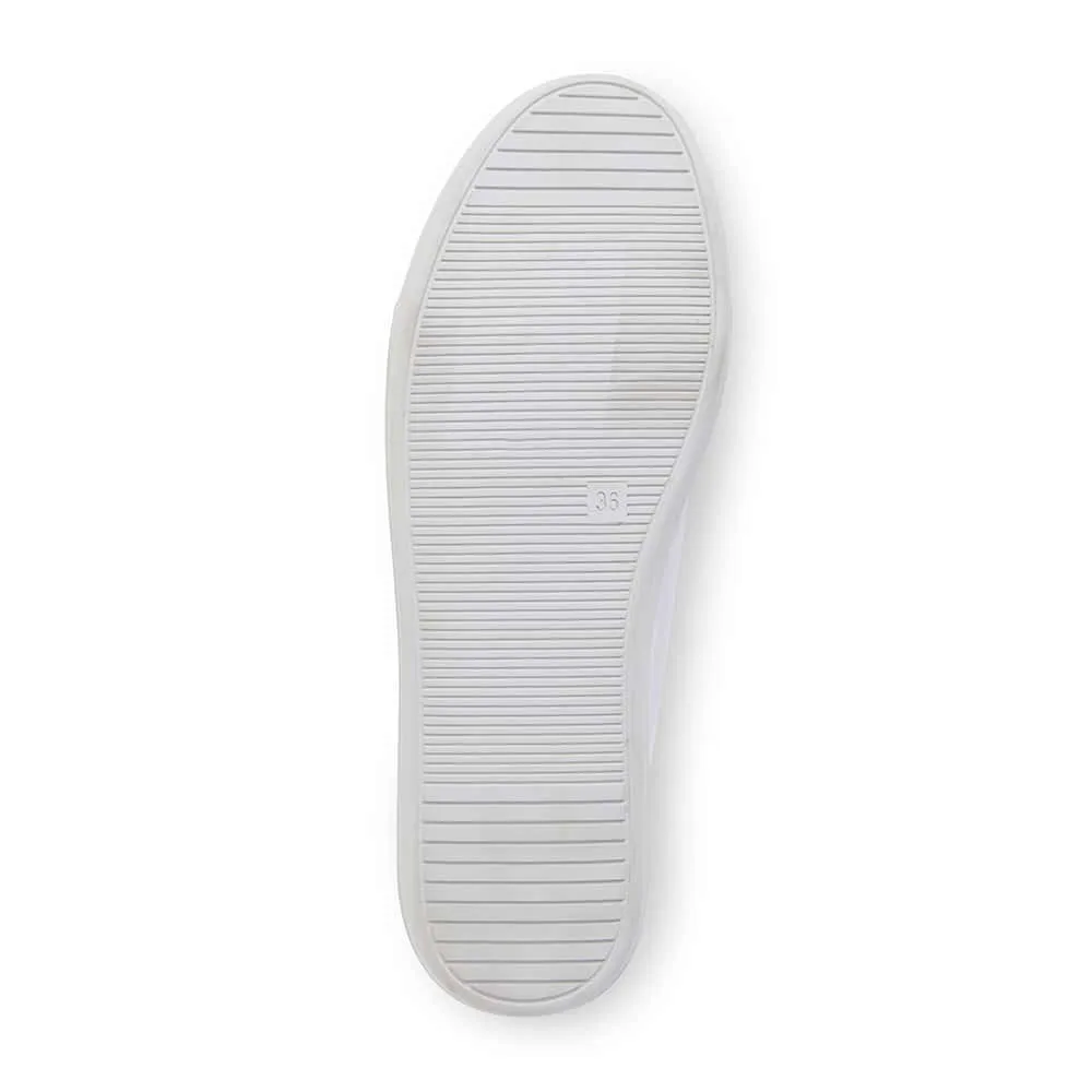 Vessie Sneaker in White Canvas