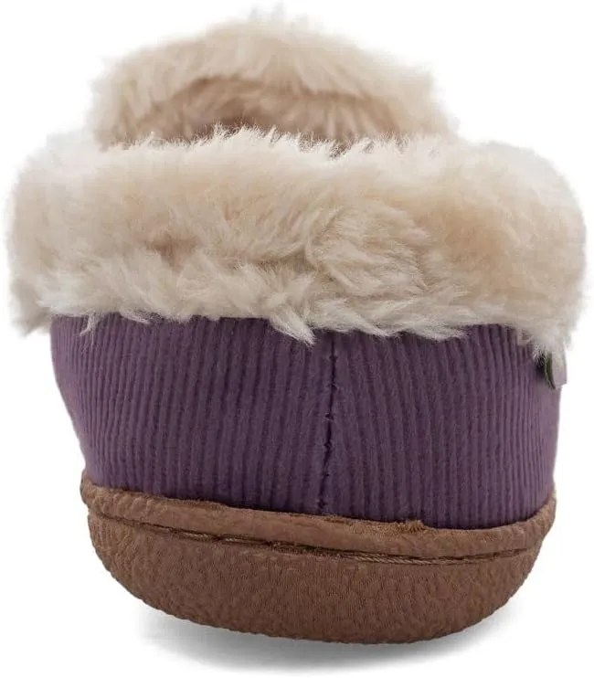 Western Chief Women's Elaine Slippers  Cozy Faux Fur Lining, Stylish Stitched Lace Detail for Indoor, Moccasin Slip-On Loafers Womens Shoes