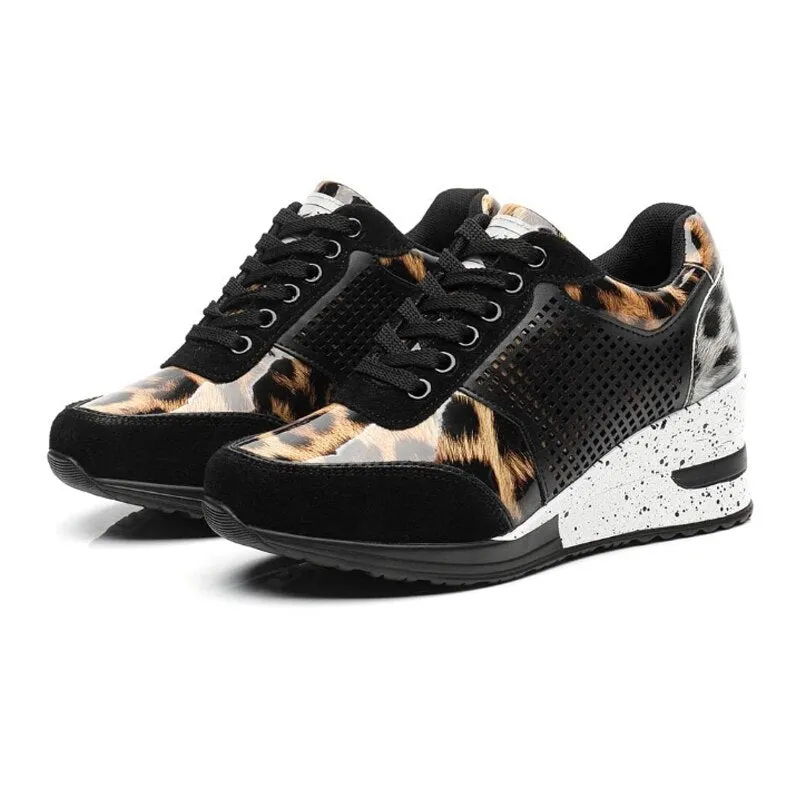 Women Walking Running Shoes Height Increasing Comfortable