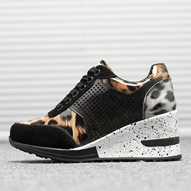 Women Walking Running Shoes Height Increasing Comfortable