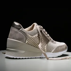 Women Walking Running Shoes Height Increasing Comfortable
