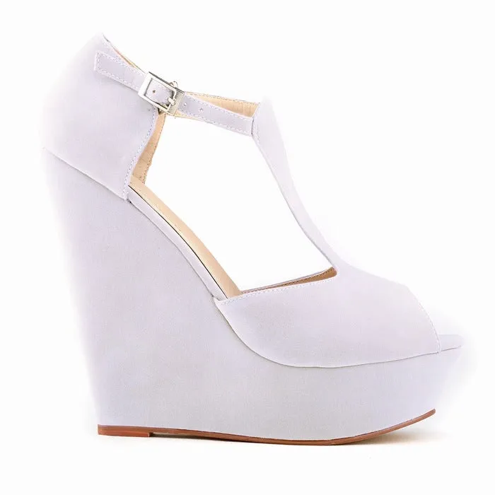 Women's Casual Wedge Heel Suede Roman Fisherman Sandals