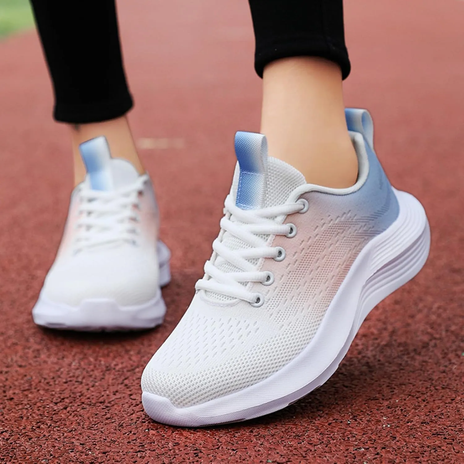 Womens Walking Shoes Slip on Non Slip Memory Foam Running Shoes Wide Width Breathable Gym Workout Shoes Ladies 2024 Fashion Sneakers