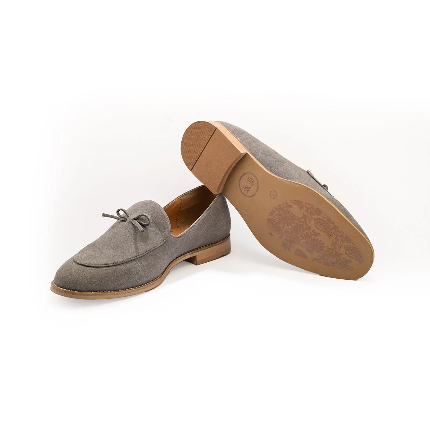 Wyld Faux-Suede Slip-Ons – Pastel Grey
