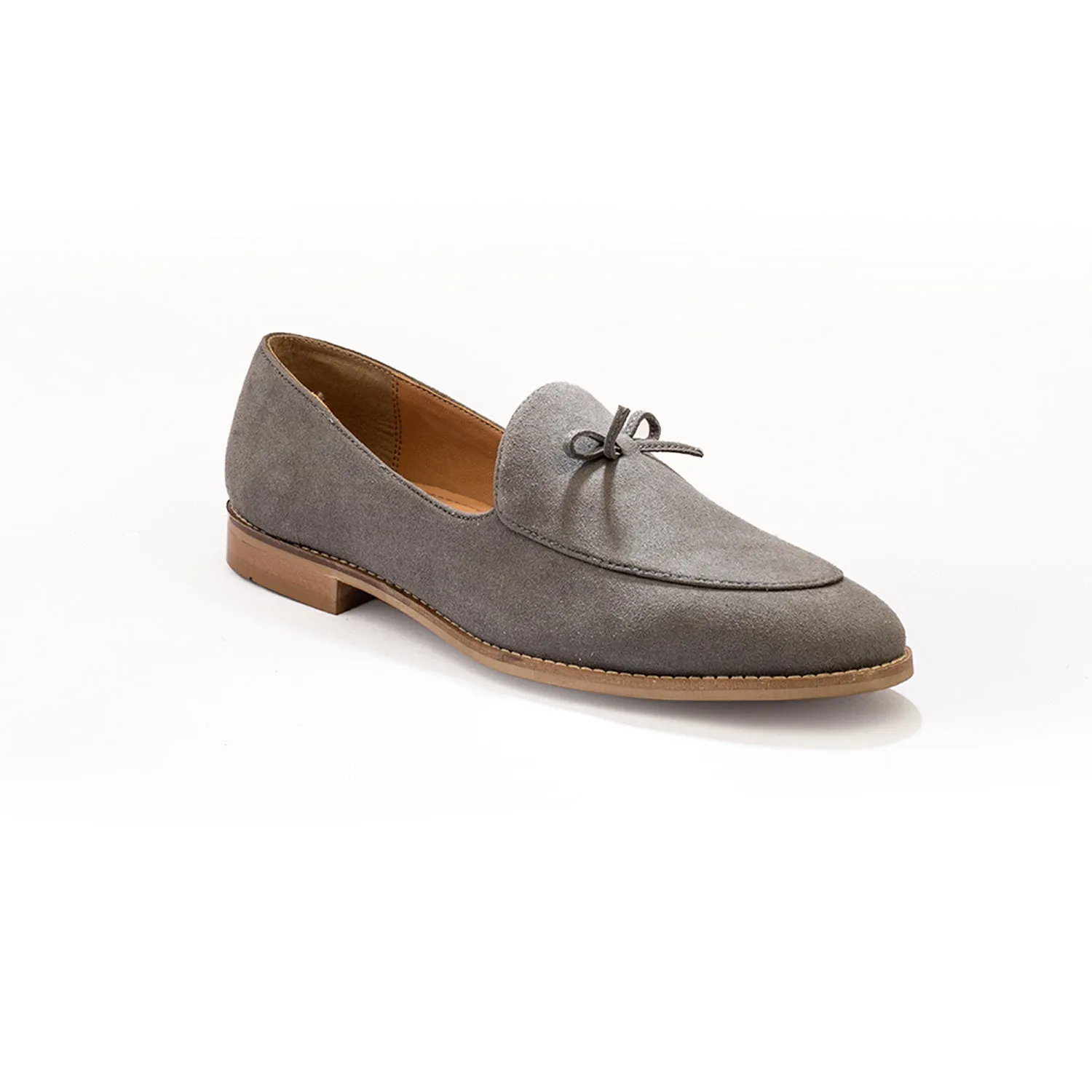 Wyld Faux-Suede Slip-Ons – Pastel Grey