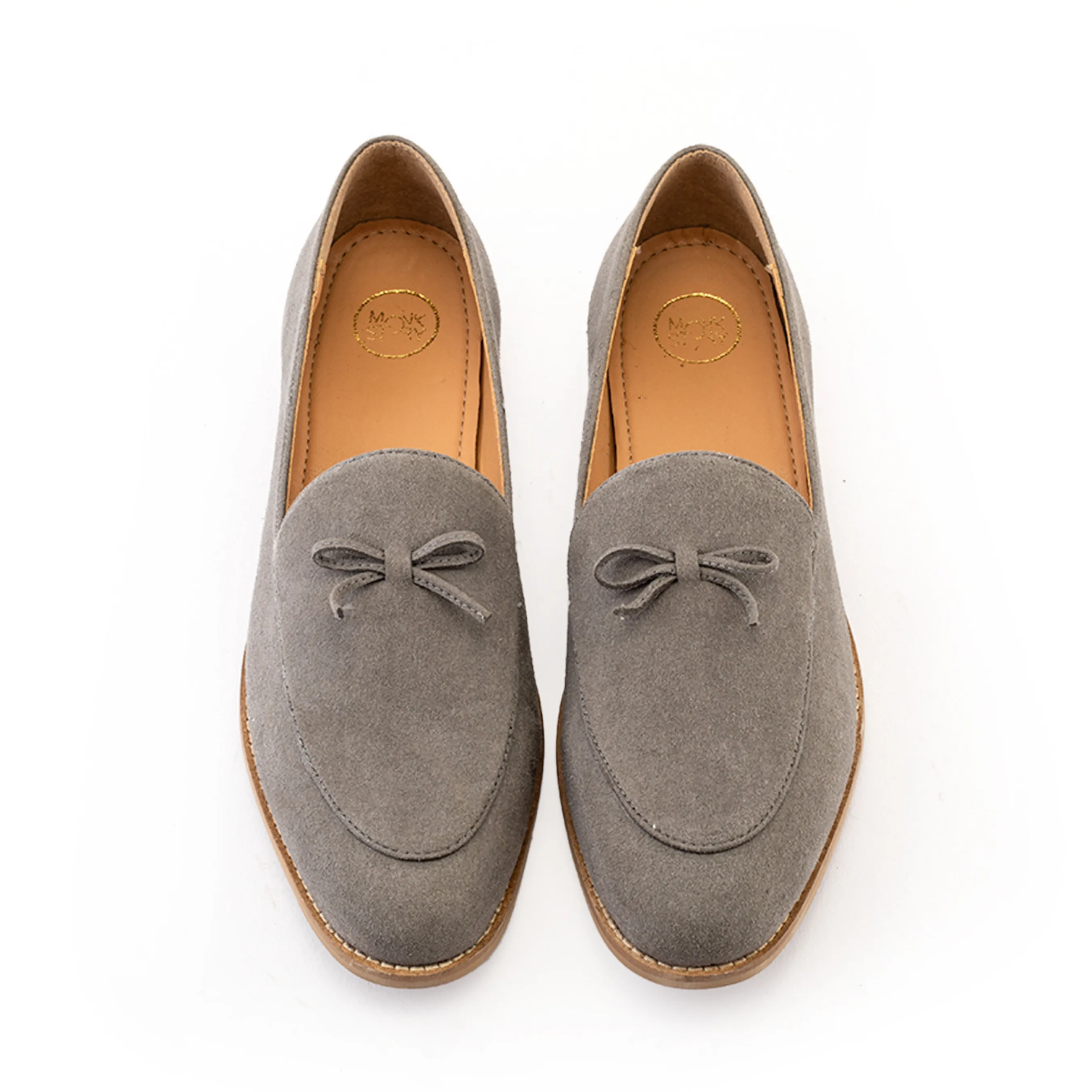 Wyld Faux-Suede Slip-Ons – Pastel Grey