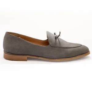 Wyld Faux-Suede Slip-Ons – Pastel Grey