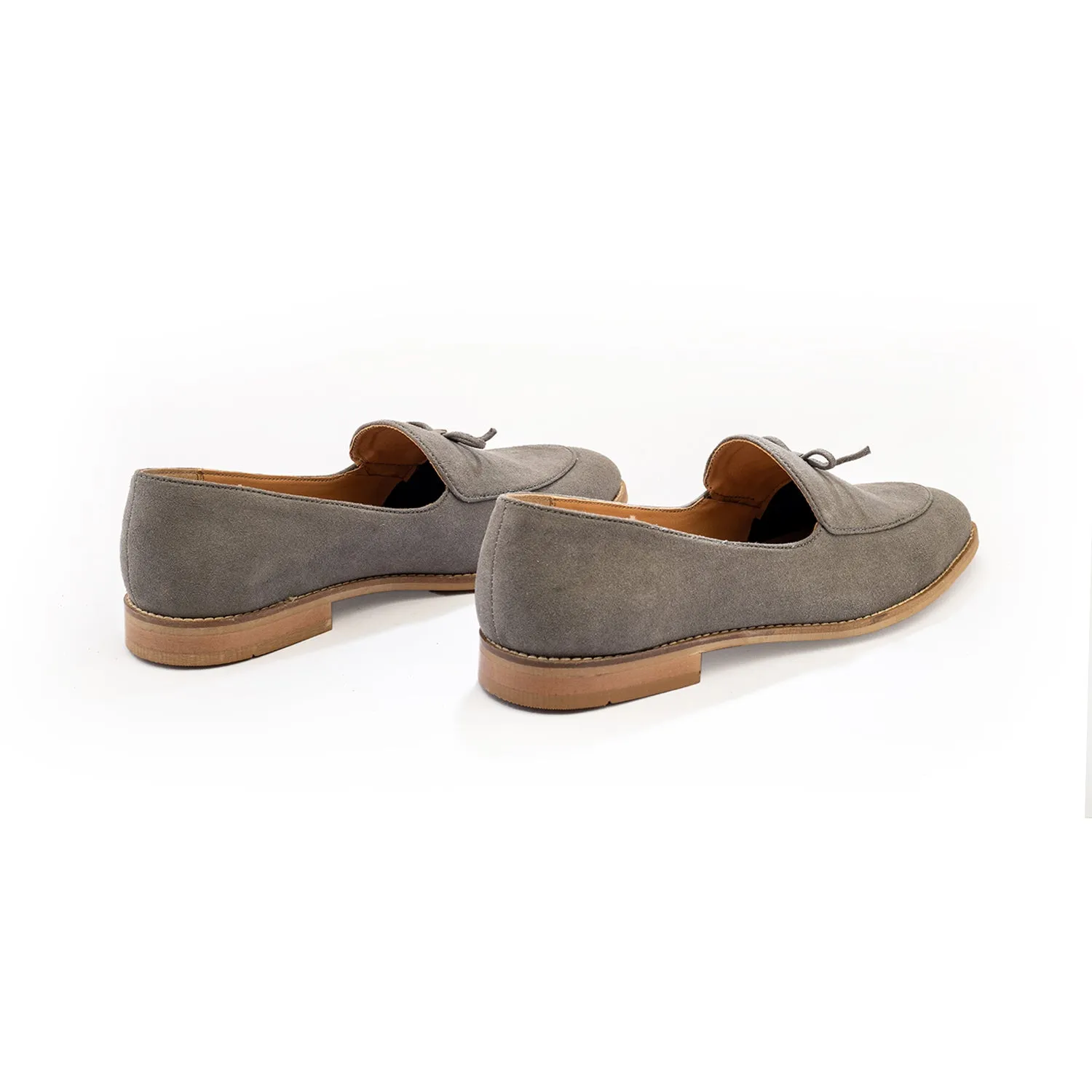 Wyld Faux-Suede Slip-Ons – Pastel Grey