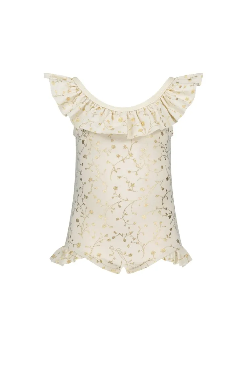 ZOEY ruffle & bow bathing suit