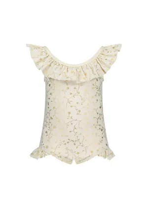 ZOEY ruffle & bow bathing suit